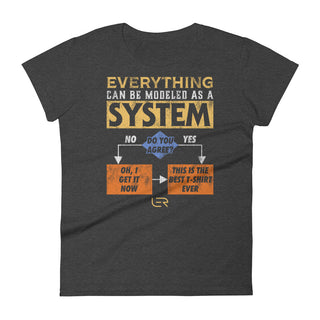 Everything Can Be Modeled As A System (Women's Crew-neck T-shirt) Mottos